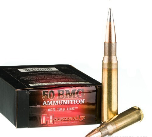 100 Rounds of .50 BMG Ammo by Hornady Match – 750gr A-Tip Match