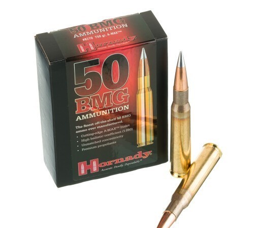 100 Rounds of .50 BMG Ammo by Hornady Match – 750gr A-Tip Match