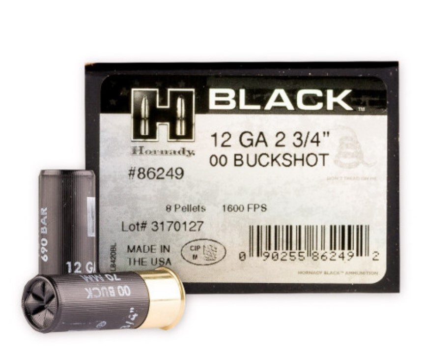 100 Rounds of 12ga Ammo by Hornady Buck