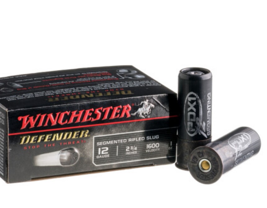 100 Rounds of 12ga Ammo by Winchester Defender  rifled slug