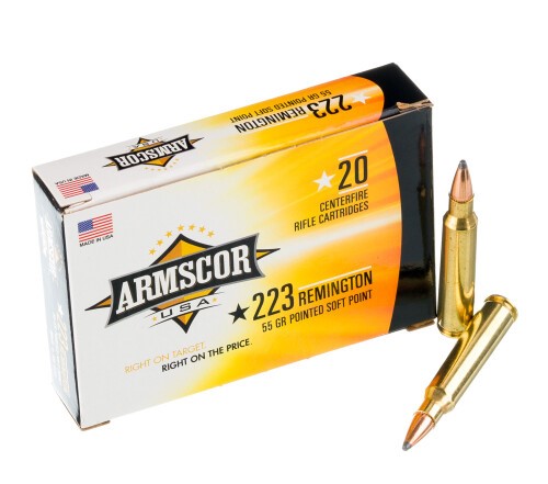 1000 Rounds of .223 Rem Ammo by Armscor USA – 55gr PSP