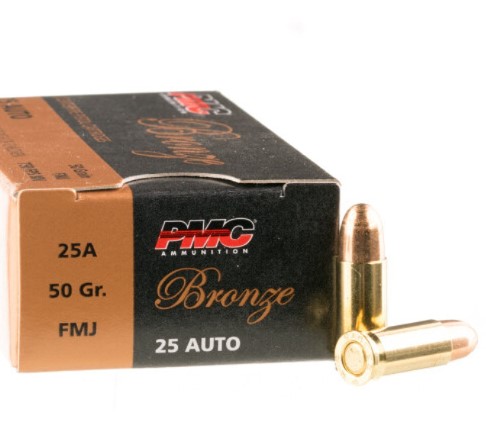 1000 Rounds of .25 ACP Ammo – 50gr FMJ