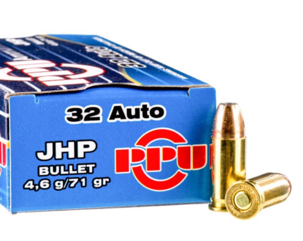 1000 Rounds of .32 ACP Ammo Prvi Partizan – 71gr JHP