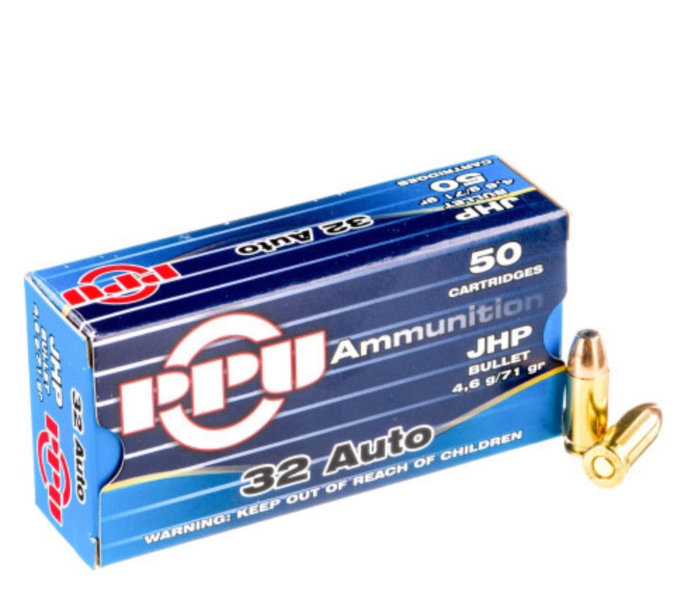 1000 Rounds of .32 ACP Ammo Prvi Partizan – 71gr JHP