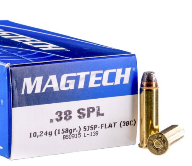 1000 Rounds of .38 Spl Ammo Magtech – 158gr SJSP