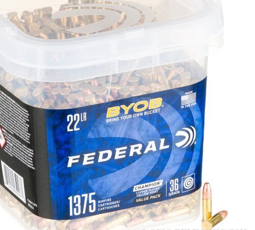1375 Rounds of .22 LR Ammo by Federal BYOB – 36gr CPHP