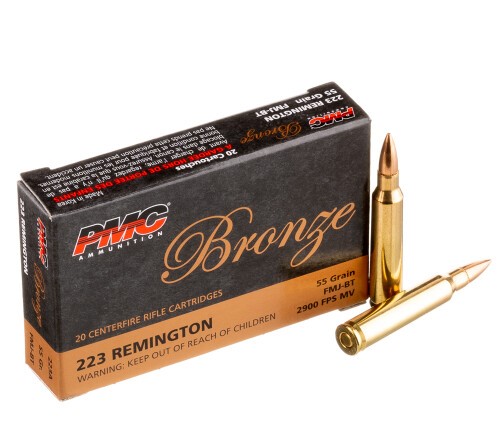 200 Rounds of .223 Ammo by PMC – 55gr FMJBT – Battle Pack
