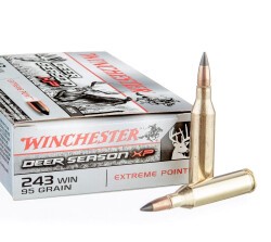 200 Rounds of .243 Win Ammo by Winchester Deer Season XP – 95gr Extreme Point