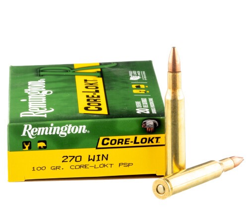 200 Rounds of .270 Win Ammo by Remington – 100 gr PSP
