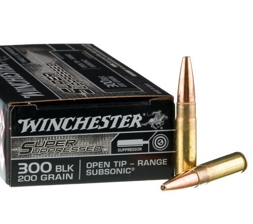 200 Rounds of .300 AAC Blackout Ammo by Winchester Super Suppressed – 200gr Open Tip