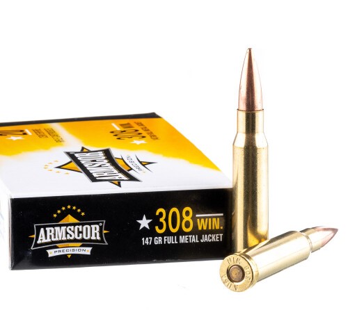 200 Rounds of .308 Win Ammo by Armscor – 147gr FMJ