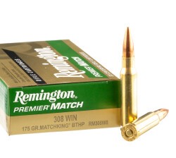 200 Rounds of .308 Win Ammo by Remington – 175gr HPBT