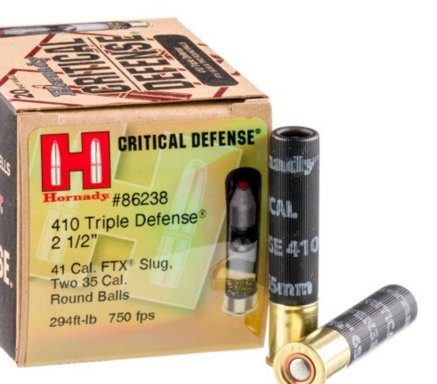 200 Rounds of .410 Ammo by Hornady Critical Triple Defense