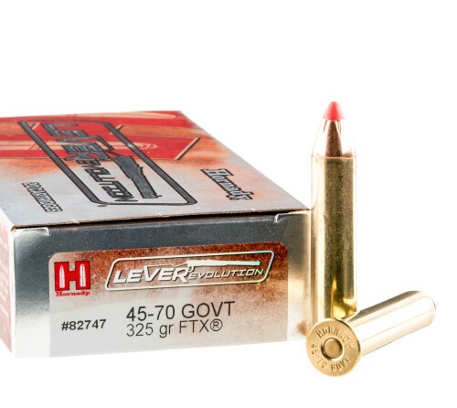 200 Rounds of .45-70 Ammo by Hornady LEVERevolution – 325gr FTX