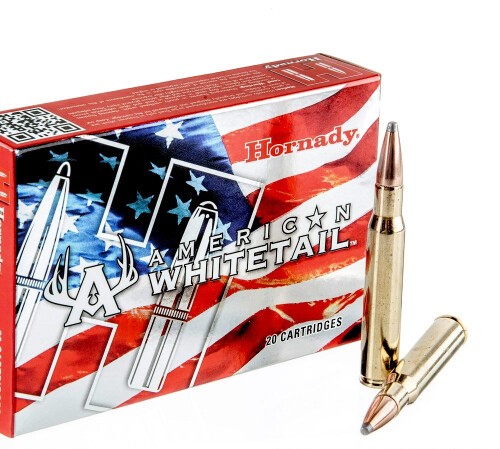 200 Rounds of 30-06 Springfield Ammo by Hornady American Whitetail – 180gr InterLock SP