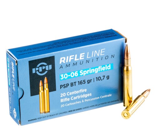 200 Rounds of 30-06 Springfield Ammo by Prvi Partizan – 165gr PSP BT