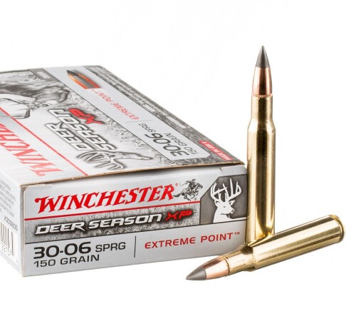 200 Rounds of 30-06 Springfield Ammo by Winchester Deer Season XP – 150gr Extreme Point