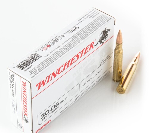200 Rounds of 30-06 Springfield Ammo by Winchester USA – 147gr FMJ