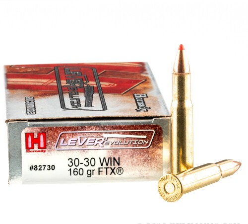 200 Rounds of 30-30 Win Ammo by Hornady – 160gr FTX