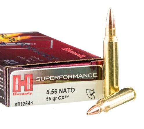 200 Rounds of 5.56×45 Ammo by Hornady Superformance – 55gr CX