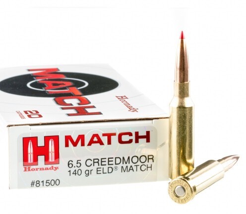 200 Rounds of 6.5 Creedmoor Ammo by Hornady – 140gr ELD Match