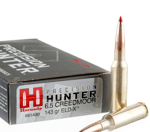200 Rounds of 6.5 Creedmoor Ammo by Hornady Precision Hunter – 143gr ELD-X
