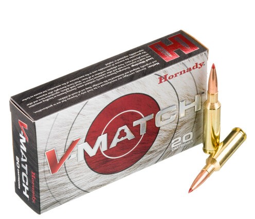 200 Rounds of 6.5 Creedmoor Ammo by Hornady V-Match – 100gr ELD-VT