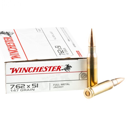 200 Rounds of 7.62x51mm Ammo by Winchester – 147gr FMJ