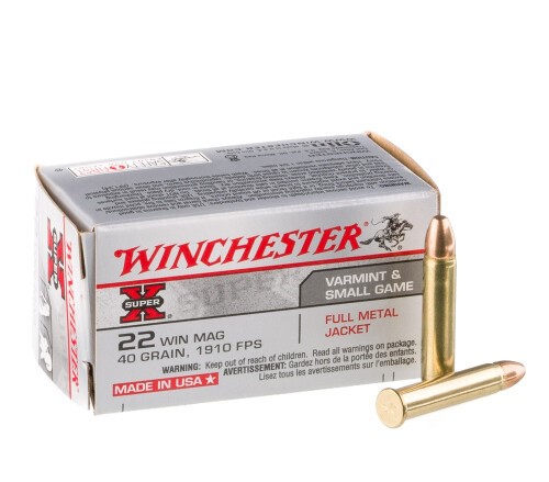 2000 Rounds of .22 WMR Ammo by Winchester Super-X – 40gr FMJ