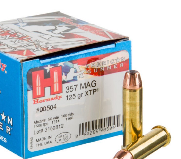 250 Rounds of .357 Mag Ammo by Hornady 125gr XTP JHP