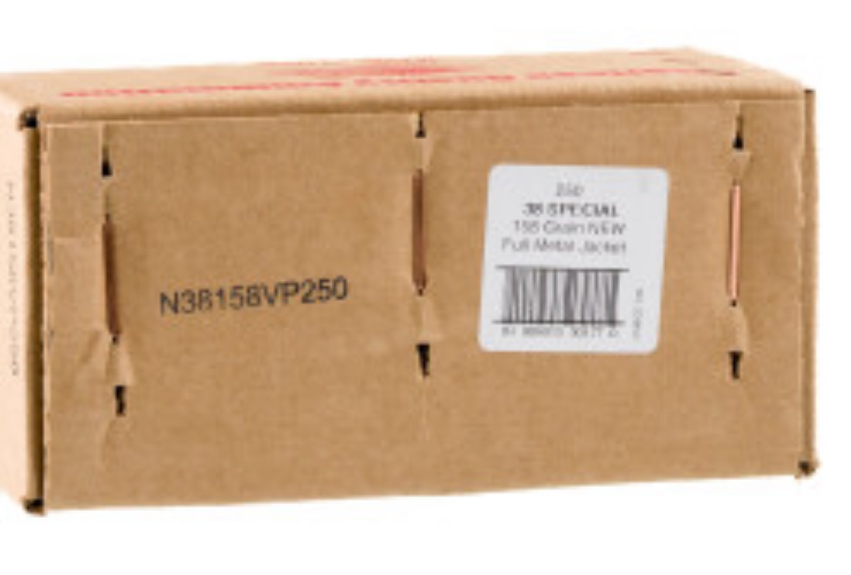 250 Rounds of .38 Spl Ammo by American  Ammunition – 158gr FMJBT