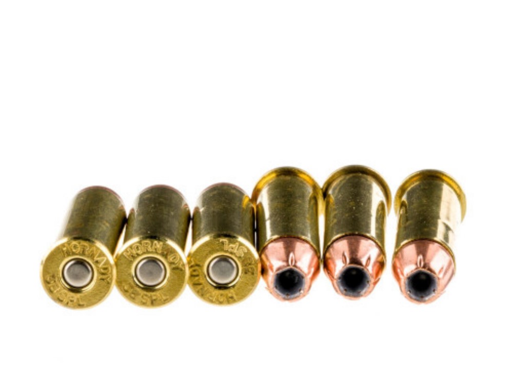 250 Rounds of .38 Spl Ammo by Hornady Defense – 110gr JHP