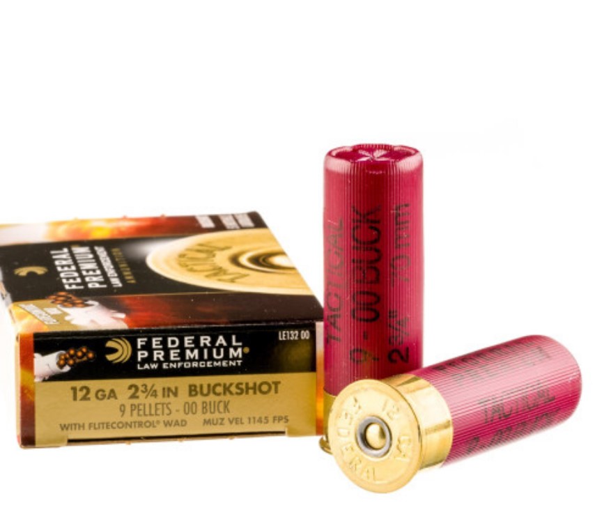 250 Rounds of 12ga Ammo by Federal LE 00 Buck
