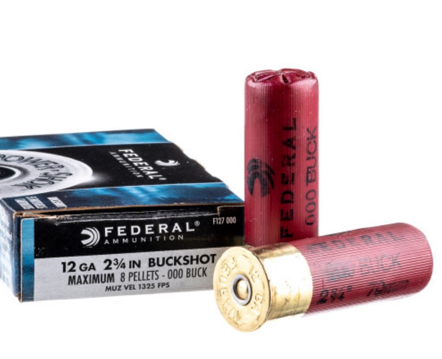250 Rounds of 12ga Ammo by Federal Power Buck