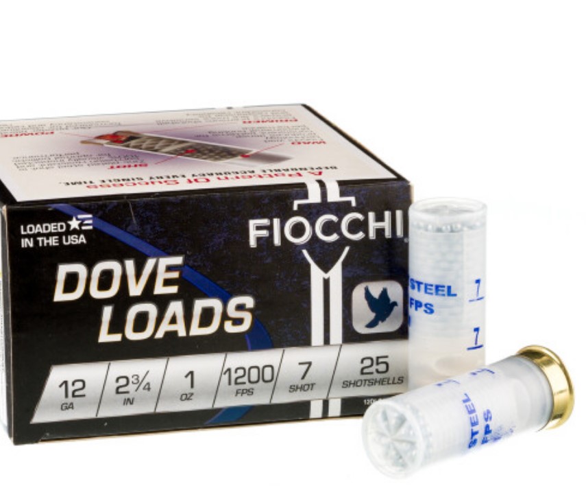 250 Rounds of 12ga Ammo by Fiocchi 7 steel shot