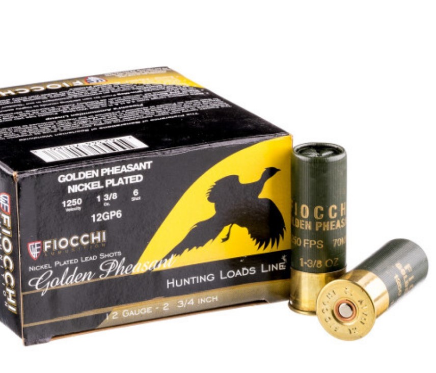 250 Rounds of 12ga Ammo by Fiocchi Golden ounce #6 shot