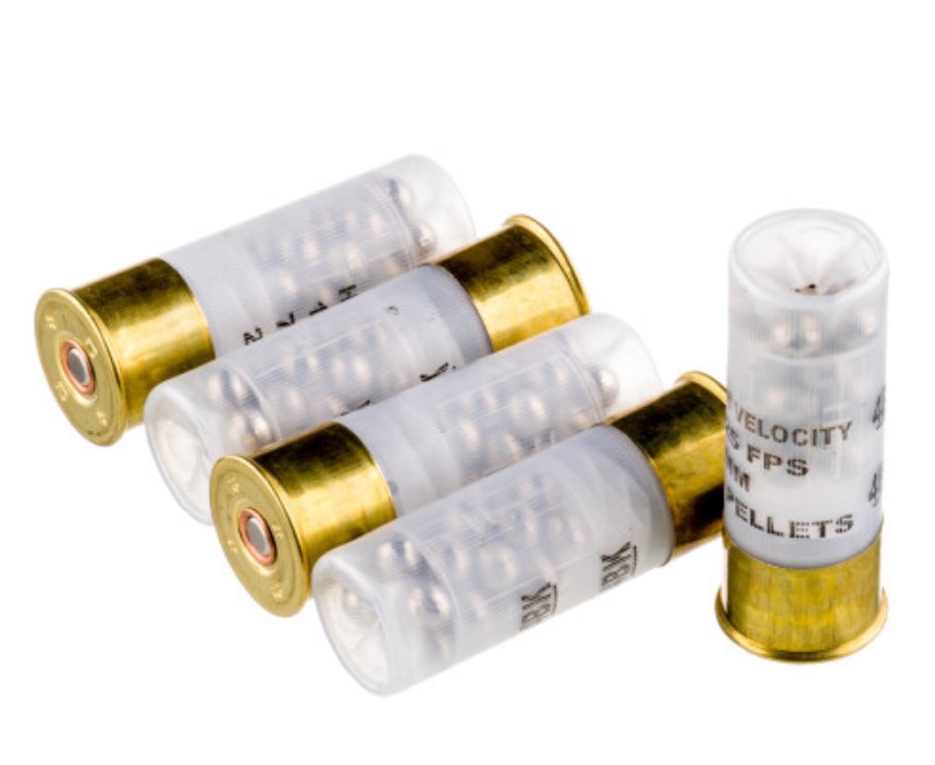 250 Rounds of 12ga Ammo by Fiocchi Pellet 4 Buck