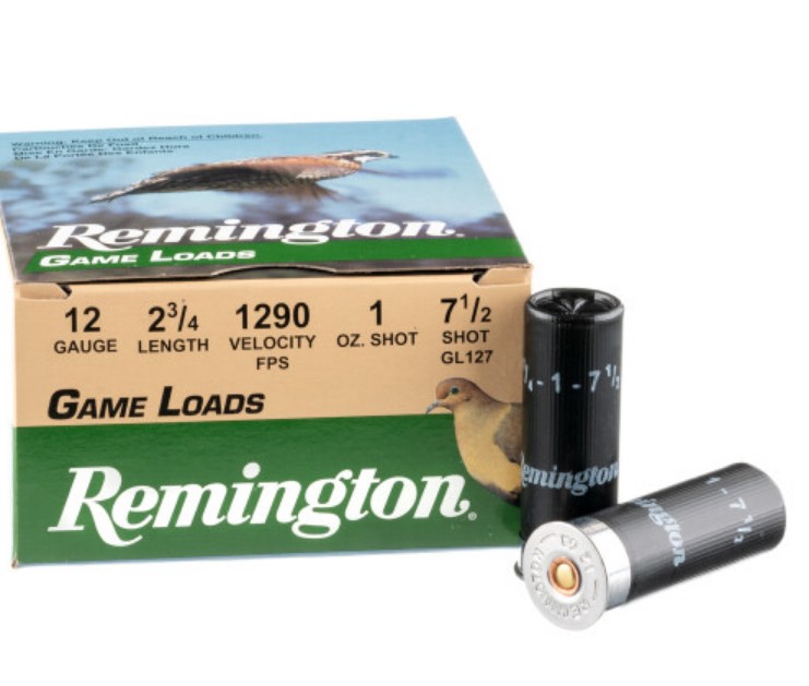 250 Rounds of 12ga Ammo by Remington 7 1/2 shot