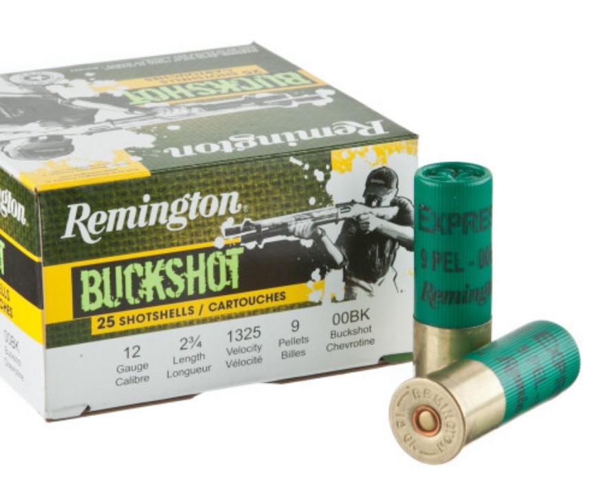 250 Rounds of 12ga Ammo by Remington  Buck