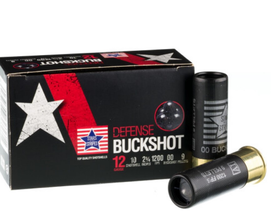 250 Rounds of 12ga Ammo by Stars & Stripes Buck