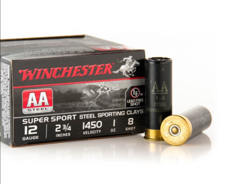250 Rounds of 12ga Ammo by Winchester 8 steel shot