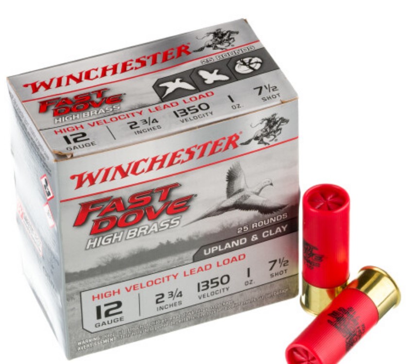 250 Rounds of 12ga Ammo by Winchester Fast Dove 7.5 shot
