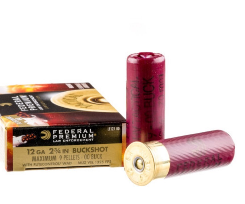 250 Rounds of 2.75 12ga Ammo by Federal LE  Buck