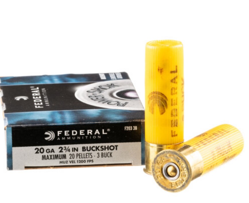 250 Rounds of 20ga Ammo by Federal 3 Buck