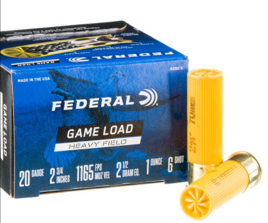 250 Rounds of 20ga Ammo by Federal 6 shot