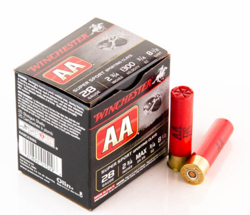 250 Rounds of 28ga Ammo by Winchester AA 8.5 Shot