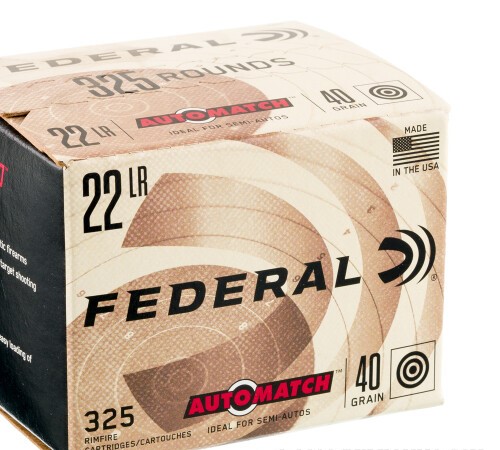 3250 Rounds of .22 LR Ammo by Federal AutoMatch – 40gr LRN