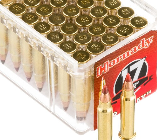500 Rounds of .17HMR Ammo by Hornady – 17gr V-MAX