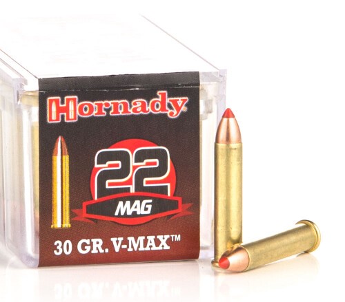 500 Rounds of .22 WMR Ammo by Hornady – 30gr V-Max