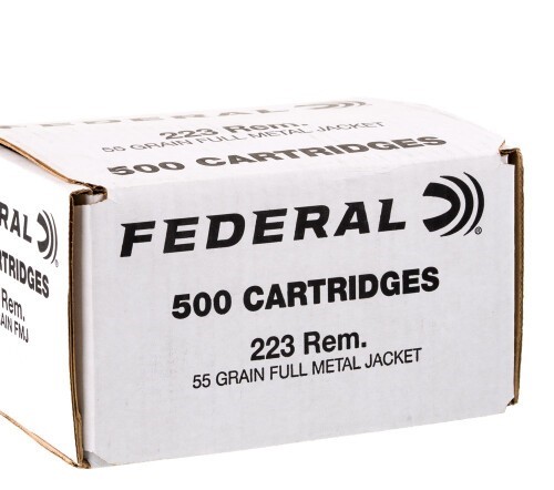 500 Rounds of .223 Ammo by Federal American Eagle – 55gr FMJ
